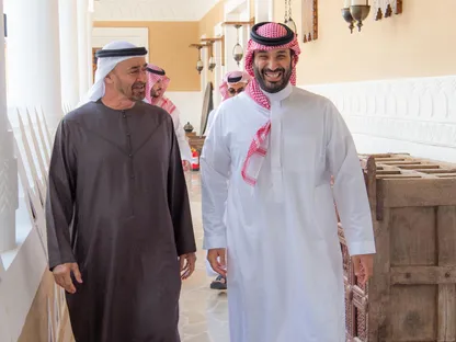 ولي العهد السعودي الأمير محمد بن سلمان يلتقي الرئيس الإماراتي الشيخ محمد بن زايد في الرياض، 3 سبتمبر 2025 - واس