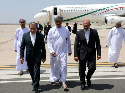 وزير الخارجية الإيراني عباس عراقجي يصل عمان لحضور الجولة الرابعة من المحادثات النووية مع واشنطن، مسقط. 11 مايو 2025 - REUTERS