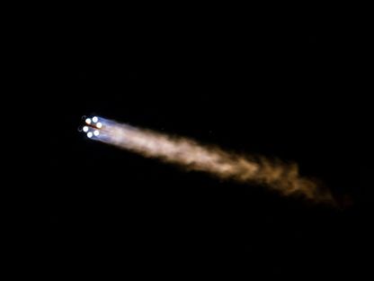 انطلاق صاروخ روسي يحمل قمر صناعي من منصة إطلاق في كازاخستان. 31 يوليو 2020 - Reuters