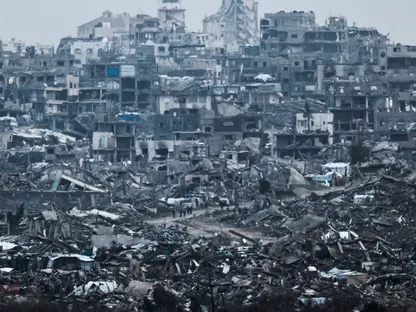 مباني مدمرة في قطاع غزة. 29 ديسمبر 2025 - REUTERS