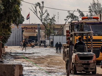 الجانب المصري من معبر رفح الحدودي مع قطاع غزة. رفح، فلسطين. 29 يناير 2024 - AFP