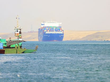 سفينة شحن تعبر قناة السويس المصرية. 28 ديسمبر 2023 - REUTERS