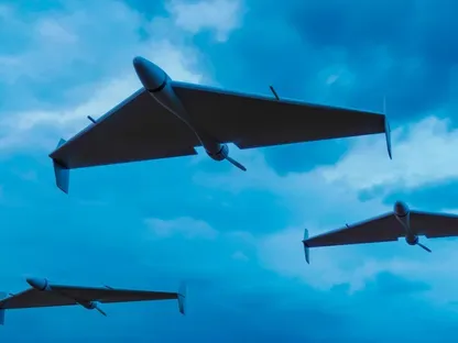 رسم توضيحي لطائرات شاهد-136 المسيرة. 16 يونيو 2025 - Scientific American