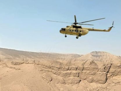 طائرة مروحية تابعة للقوات المسلحة المصرية. - facebook.com/EgyArmySpox