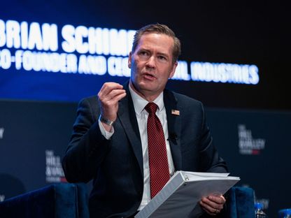 مستشار الأمن القومي الأميركي مايك والتز خلال فعالية في واشنطن. 30 أبريل 2025 - Bloomberg