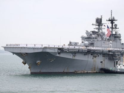 سفينة USS America (LHA-6) الأميركية في إنتشون، كوريا الجنوبية. 15 سبتمبر 2023 - REUTERS