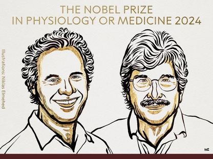 فيكتور أمبروس وجاري روفكون الفائزان بجائزة نوبل للطب عن عام 2024 - x.com/NobelPrize