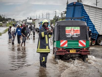 آثار الفيضانات في كيتينجيلا، كينيا، 1 مايو 2024 - AFP