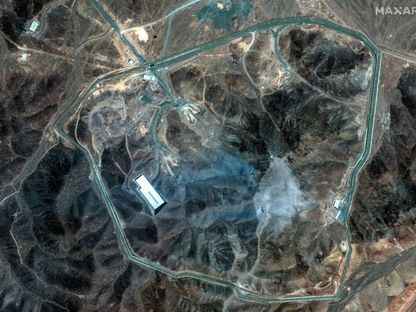 صورة بالأقمار الصطناعية لمنشأة فوردو النووية المحصنة تحت الأرض بعد الضربات الأميركية. 22 يونيو 2025 - REUTERS