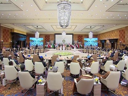 جانب من اجتماع سابق لوزراء الخارجية العرب في جدة. 17 مايو 2023 