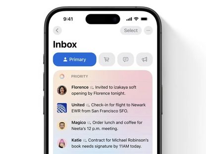 ميزة إظهار مزايا Apple Intelligence قائمة بالرسائل ذات الأولوية داخل خدمة أبل Mail للبريد الإلكتروني - Apple