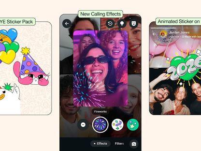 "واتساب" يطلق مزايا جديدة للاحتفال بالعام الجديد