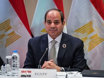 الرئيس المصري عبد الفتاح السيسي. 19 أكتوبر 2021. - AFP