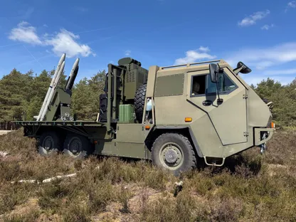 منظومة دفاع جوي من طراز Raven مصممة لصالح أوكرانيا. 12 مايو 2025 - X@DefenceHQ