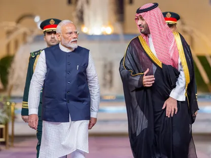 ولي العهد السعودي يستقبل رئيس الوزراء الهندي ويعقدان جلسة مباحثات