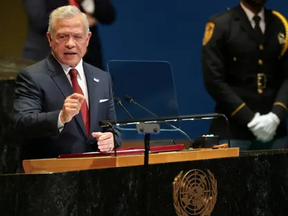 ملك الأردن عبد الله الثاني يلقي كلمة أمام الأمم المتحدة في نيويورك. 23 سبتمبر 2025 - Reuters