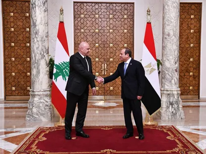 السيسي وعون يستعرضان "المفاوضات المباشرة" بين لبنان وإسرائيل