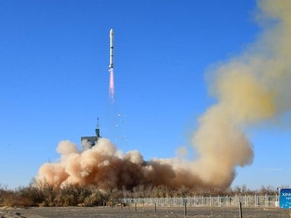 لحظة إطلاق القمر الصناعي "مصر سات 2" من قاعدة صينية، 4 ديسمبر 2023 - twitter/AmbLiaoLiqiang