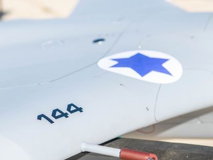 صورة مجتزأة للطائرة المسيرة الجديدة "سبارك" التي أعلنت القوات الجوية الإسرائيلية ضمها إلى أسطولها مؤخراً. 11 سبتمبر 2023 - @IAFsite