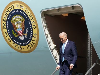 الرئيس الأميركي جو بايدن يصل إلى ولاية فلوريدا. 30 يناير 2024 - REUTERS