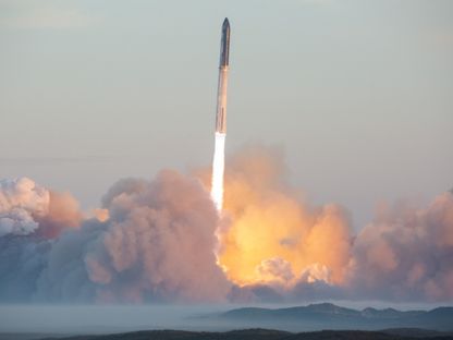 إطلاق صاروخ "ستارشيب" التابع لـ"سبايس إكس" من قاعدة ستاربايس بولاية تكساس. 18 نوفمبر 2023 - twitter/SpaceX