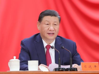 الرئيس الصيني شي جين بينج خلال المؤتمر الوطني للعلوم والتكنولوجيا. 24 يونيو 2024 - مصدر الصورة: وكالة شينخوا