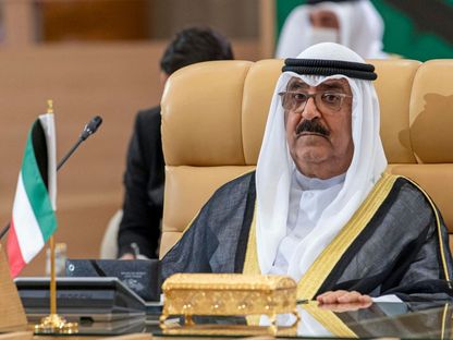 أمير الكويت الجديد الشيخ مشعل الأحمد الجابر الصباح. 25 أكتوبر 2021 - AFP