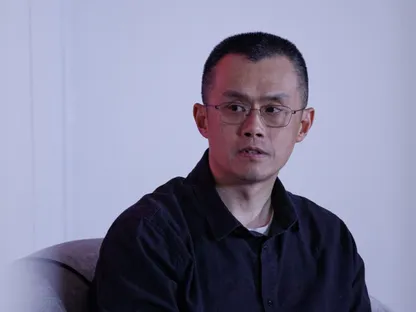 الرئيس التنفيذي السابق لشركة Binance تشانج بينج تشاو خلال مؤتمر عن مستقبل العملات الرقمية في كوالالمبور بماليزيا. 22 أبريل 2025 - Bloomberg