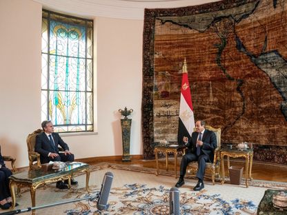 الرئيس المصري عبدالفتاح السيسي يستقبل وزير الخارجية الأميركي أنتوني بلينكن في القاهرة. 15 أكتوبر 2023 - REUTERS