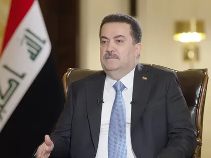 رئيس الوزراء العراقي محمد شياع السوداني، بغداد. 14 يوليو 2025 - الشرق الأوسط