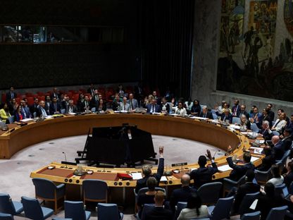 جلسة سابقة في مجلس الأمن التابع للأمم المتحدة في مدينة نيويورك. 22 يوليو 2025 - REUTERS