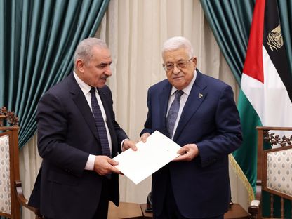 الرئيس الفلسطيني محمود عباس استقبل رئيس دولة فلسطين محمود عباس. 26 فبراير 2024 - "وفا"