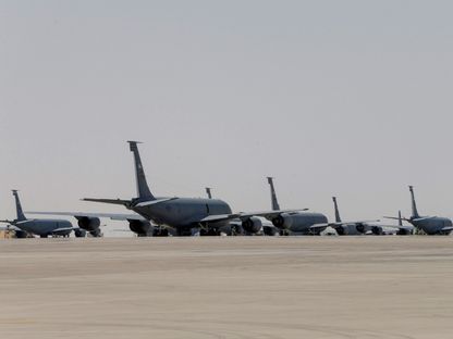 طائرات أميركية في قاعدة العديد الجوية في قطر. 4 سبتمبر 2021 - REUTERS