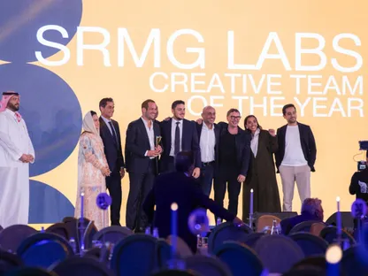 جانب من تتويج SRMG LABS الوكالة الإبداعية التابعة للمجموعة السعودية للأبحاث والإعلام SRMG بالجوائز في مهرجان أثر للإبداع 2025. 23 أكتوبر 2025 - SRMG
