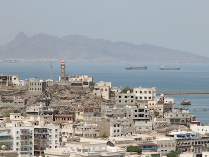 لقطة جوية للعاصمة اليمنية المؤقتة عدن. 15 سبتمبر 2022 - REUTERS