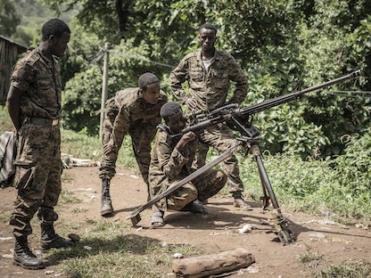 جنود إثيوبيون في معسكر تدريبي - AFP