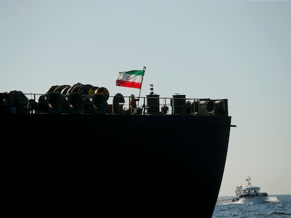 ناقلة النفط الإيرانية Adrian Darya 1 في مضيق جبل طارق - 18 أغسطس 2019 - REUTERS