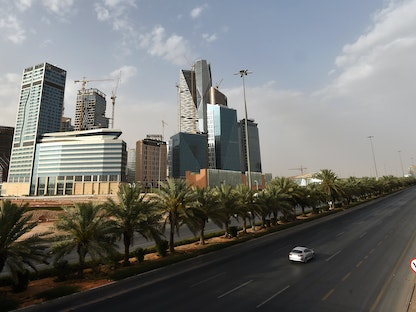 مدينة الملك عبد الله المالية في العاصمة السعودية الرياض- 26 مارس 2020 - AFP