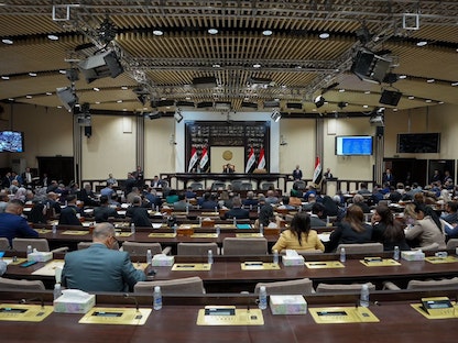 مجلس النواب العراقي يحدد موعد جلسة انتخاب رئيس الجمهورية الجديد، بغداد، العراق، 11 أكتوبر 2022. - twitter/mediaofspeaker