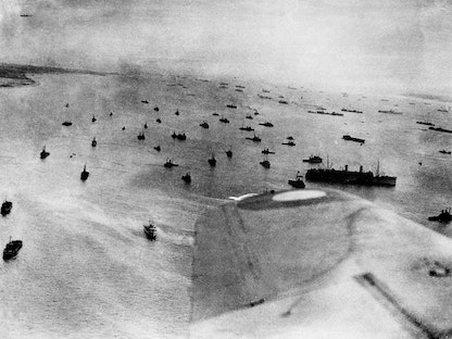 قوات الحلفاء التي شاركت في عمليات الإنزال على شواطئ نورماندي، 6 يونيو 1944 - AFP