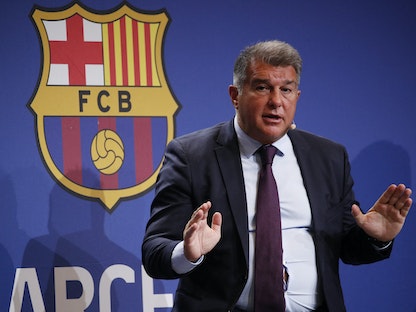 جوان لابورتا رئيس نادي برشلونة  - REUTERS