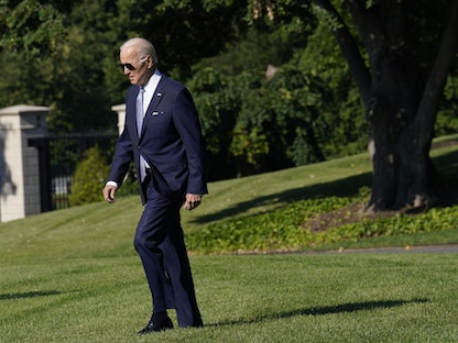 الرئيس الأميركي جو بايدن يغادر البيت الأبيض لحضور قمة مجموعة السبع في ألمانيا - 25 يونيو 2022 - Bloomberg