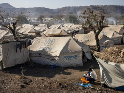 مخيم كومر للاجئين يقع على بُعد 70 كيلومتراً من الحدود السودانية في منطقة أمهرة بإثيوبيا. 1 مارس 2024 - AFP