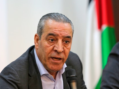 حسين الشيخ وزير الهيئة العامة للشؤون المدنية الفلسطينية - وكالة الأنباء الفلسطينية
