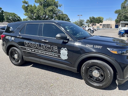 سيارة تابعة لشرطة ألباكركي في ولاية نيو مكسيكو الأميركية - 30 أغسطس 2021 - twitter/@ABQPOLICE