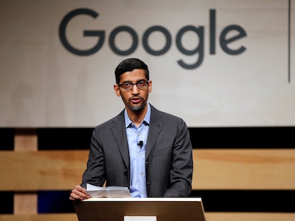  الرئيس التنفيذي لـ"غوغل" سوندار بيتشاي  - REUTERS