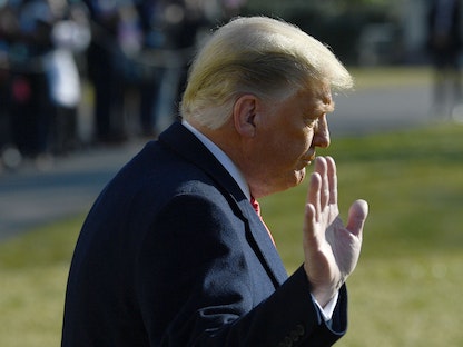 الرئيس الأميركي السابق دونالد ترمب - 12 يناير 2021 - AFP