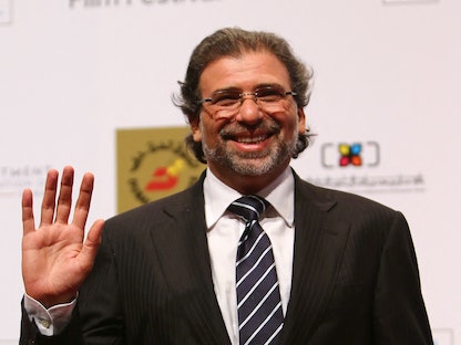 المخرج المصري خالد يوسف في مهرجان دبي السينمائي - 6 ديسمبر 2013 - AFP