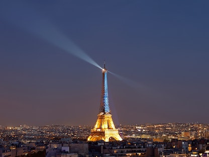 برج إيفل أحد أهم المعالم السياحية في باريس، فرنسا. 9 مايو 2022 - REUTERS