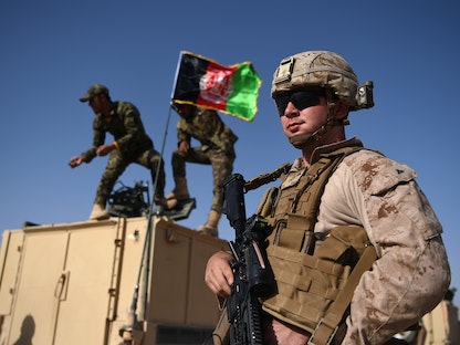 جندي أميركي خلال تمرين عسكري في أفغانستان - 28 أغسطس 2017  - AFP